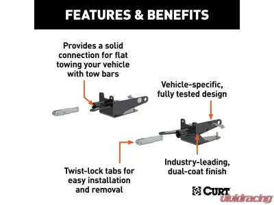 Curt Custom Tow Bar Base Plate Ram 1500 2016-2022 - 70121