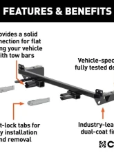 Curt Custom Tow Bar Base Plate Buick Enclave | Gmc Acadia 2006-2017                                     - 70124 - Image 3