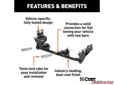 Curt Custom Tow Bar Base Plate Ford Flex | Lincoln Mks | Mkt 2013-2019 - 70135