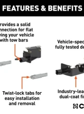 Curt Custom Tow Bar Base Plate Chevrolet Traverse 2019-2021                                     - 70136 - Image 2