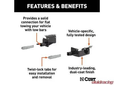 Curt Custom Tow Bar Base Plate Chevrolet Traverse 2019-2021 - 70136
