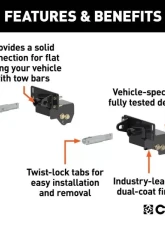 Curt Custom Tow Bar Base Plate Ford F-250 | F-350 Super Duty 2017-2019                                     - 70137 - Image 2