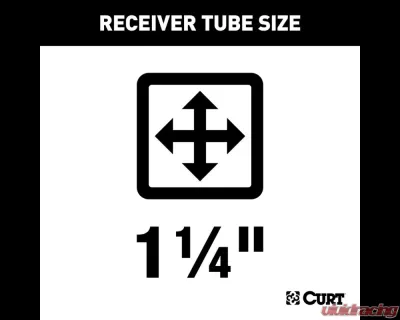 Curt Class 1 Trailer Hitch, 1-1/4" Receiver, Select Nissan Leaf 2018-2024 - 11648