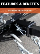 Curt Class 1 Trailer Hitch, 1-1/4" Receiver, Select Nissan Leaf 2018-2024                                     - 11648 - Image 4