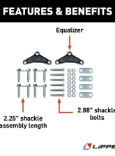Curt Lippert Trailer Axle AP Kit for 2-7K Double-Eye Tandem Axles - Std. Equalizer                                     - 121097L - Image 3