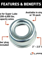 Curt Dust Cap for Super Lube Axle Hub - 5,200 to 6,000 lbs.                                     - 122064 - Image 4