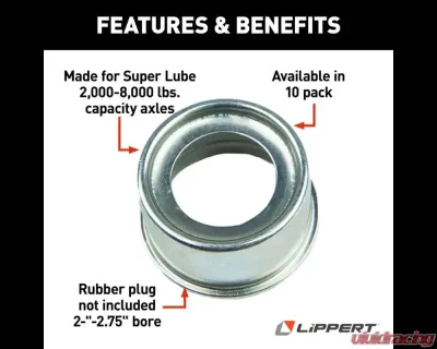 Curt Dust Cap for Super Lube Axle Hub - 2,000 to 3,500 lbs. - 122067