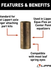 Curt Lippert Bronze Trailer Leaf Spring Bushing - 1.74                                     - 126171 - Image 3
