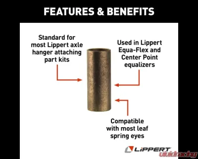 Curt Lippert Bronze Trailer Leaf Spring Bushing - 1.74 - 126171