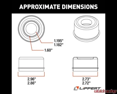 Curt Dust Cap for Super Lube Axle Hub - 7,000 to 8,000 lbs. - 127300