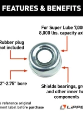 Curt Dust Cap for Super Lube Axle Hub - 7,000 to 8,000 lbs.                                     - 127300 - Image 3