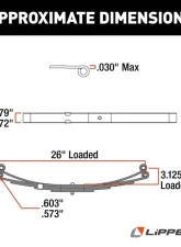 Curt Replacement Leaf Spring for RV Trailer Suspension System - 26", 2,200 lbs.                                     - 129745 - Image 2