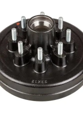 Curt Lippert 12" Brake Drum Hub for 7,000-lb. Axle - 8 on 6.5", 9/16" Stud                                     - 134543 - Image 3