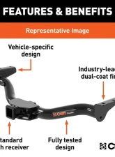 Curt Class 3 Trailer Hitch, 2" Receiver, Select Ford Maverick 2022-2024                                     - 13504 - Image 3