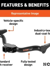 Curt Class 3 Trailer Hitch, 2" Receiver, Select Jeep Grand Cherokee | Grand Cherokee L 2021-2024                                     - 13525 - Image 3