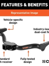 Curt Class 3 Trailer Hitch, 2" Receiver, Select Chevrolet Colorado | GMC Canyon 2023-2024                                     - 13576 - Image 3