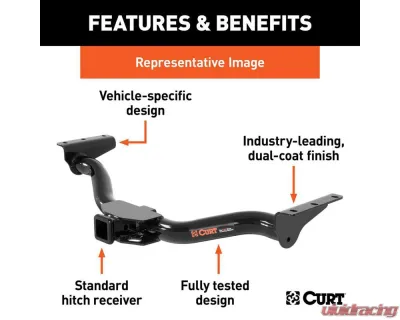 Curt Class 3 Trailer Hitch, 2" Receiver, Select Chevrolet Colorado | GMC Canyon 2023-2024 - 13576