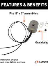 Curt Lippert Electric Trailer Brake Magnet Kit - 12" x 2                                     - 136447 - Image 2