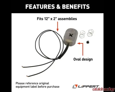 Curt Lippert Electric Trailer Brake Magnet Kit - 12" x 2 - 136447