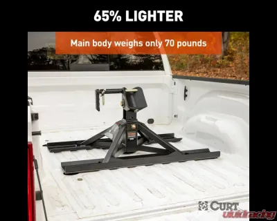 Curt CrossWing 20K 5th Wheel Hitch with Bed Protectors for 2-5/16" Gooseneck - 16051