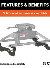 Curt Custom 5th Wheel Brackets, Select Ford F-250 | F-350 | F-450 Super Duty 2023-2024                                     - 16432 - Image 3