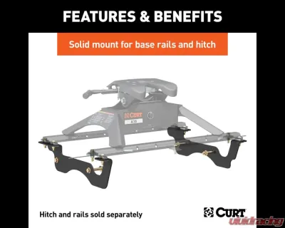 Curt Custom 5th Wheel Brackets, Select Ford F-250 | F-350 | F-450 Super Duty 2023-2024 - 16432