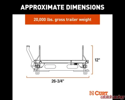 Curt S20 5th Wheel Slider, 20,000 lbs. - 16564