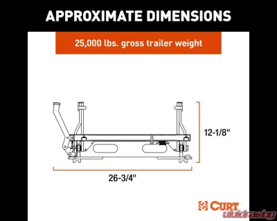 Curt S25 5th Wheel Slider, 25,000 lbs. - 16574