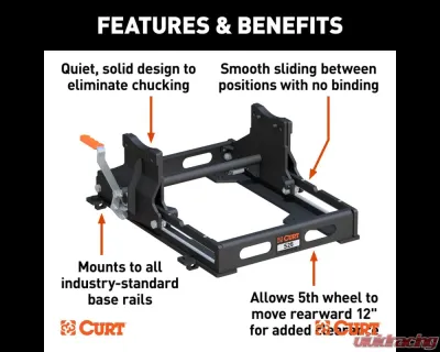 Curt S25 5th Wheel Slider, 25,000 lbs. - 16574