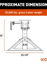 Curt CrossWing 20K Single-Point 5th Wheel Hitch for 2-5/16" Gooseneck                                     - 16602 - Image 2