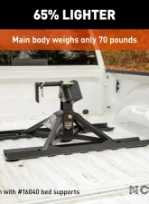 Curt CrossWing 20K Single-Point 5th Wheel Hitch for 2-5/16" Gooseneck                                     - 16602 - Image 5