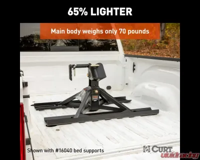 Curt CrossWing 20K Single-Point 5th Wheel Hitch for 2-5/16" Gooseneck - 16602
