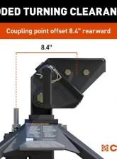 Curt CrossWing 20K Single-Point 5th Wheel Hitch for 2-5/16" Gooseneck                                     - 16602 - Image 8