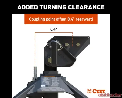 Curt CrossWing 20K Single-Point 5th Wheel Hitch for 2-5/16" Gooseneck - 16602
