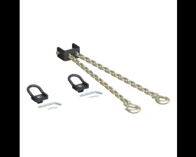 Curt CrossWing 5th Wheel Safety Chain Assembly with Rail Anchors