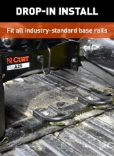 Curt CrossWing 5th Wheel Safety Chain Assembly with Rail Anchors                                     - 16612 - Image 6