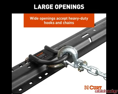 Curt CrossWing 5th Wheel Safety Chain Assembly with Rail Anchors - 16612