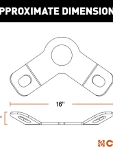 Curt CrossWing 5th Wheel Safety Chain Anchor Plate for Gooseneck Ball                                     - 16615 - Image 2