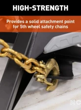 Curt CrossWing 5th Wheel Safety Chain Anchor Plate for Gooseneck Ball                                     - 16615 - Image 4