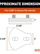 Curt A-Series 5th Wheel Wedge Kit                                     - 16994 - Image 3