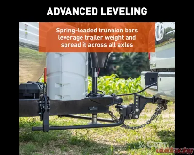 Curt TruTrack 2P Trailer-Mounted Weight Distribution Hitch, 8-10K - 17510