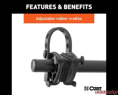 Curt Hitch-Mounted Bike Rack (2 Bikes, 1-1/4" or 2" Shank) - 18021