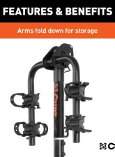 Curt Hitch-Mounted Bike Rack (2 Bikes, 1-1/4" or 2" Shank)                                     - 18021 - Image 8