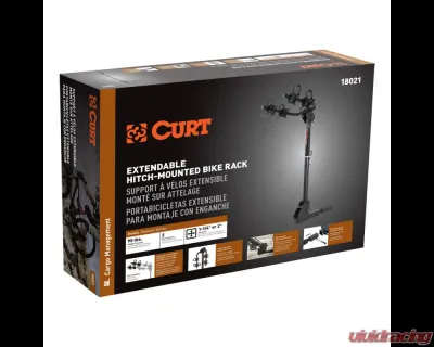 Curt Hitch-Mounted Bike Rack (2 Bikes, 1-1/4" or 2" Shank) - 18021