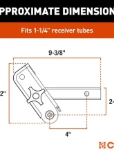 Curt ActiveLink 1-1/4" Receiver Shank                                     - 18401 - Image 2