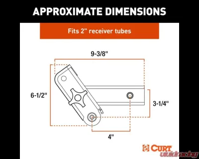 Curt ActiveLink 2" Receiver Shank - 18402