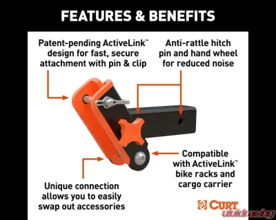 Curt ActiveLink 2" Receiver Shank - 18402