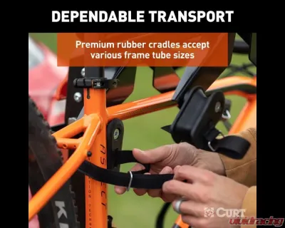 Curt ActiveLink Ultra Hitch-Mounted Bike Rack (4 Bikes, 2" Shank) - 18412