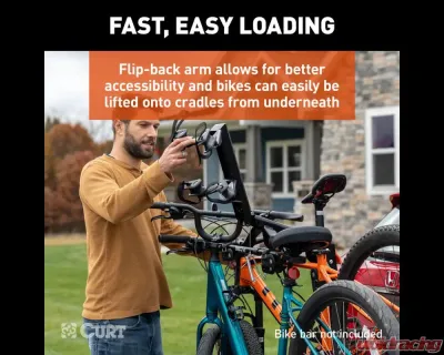 Curt ActiveLink Ultra Hitch-Mounted Bike Rack (4 Bikes, 2" Shank) - 18412