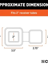 Curt 2" Rubber Hitch Tube Cover                                     - 22279 - Image 3